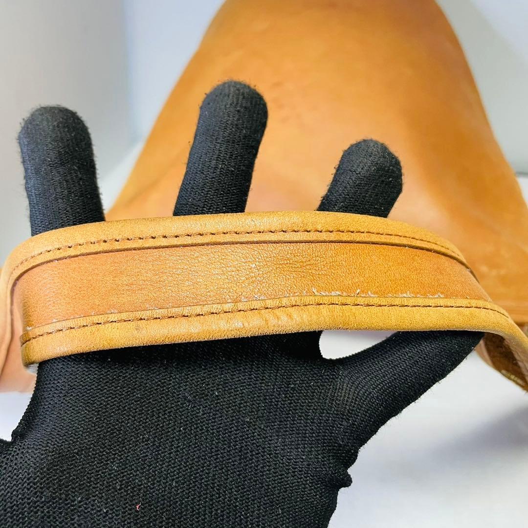 OLD COACH ショルダーバック バケットタイプ　茶　レザー