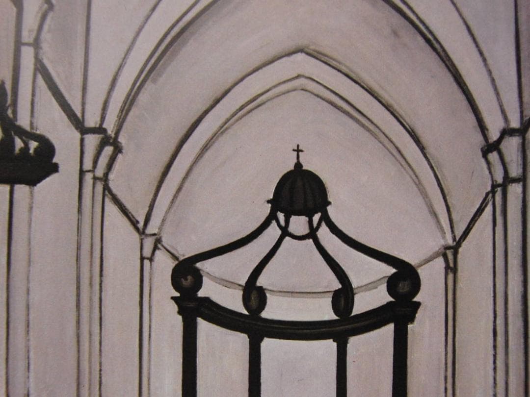 ベルナール・ビュッフェ【Interieur d'eglise】