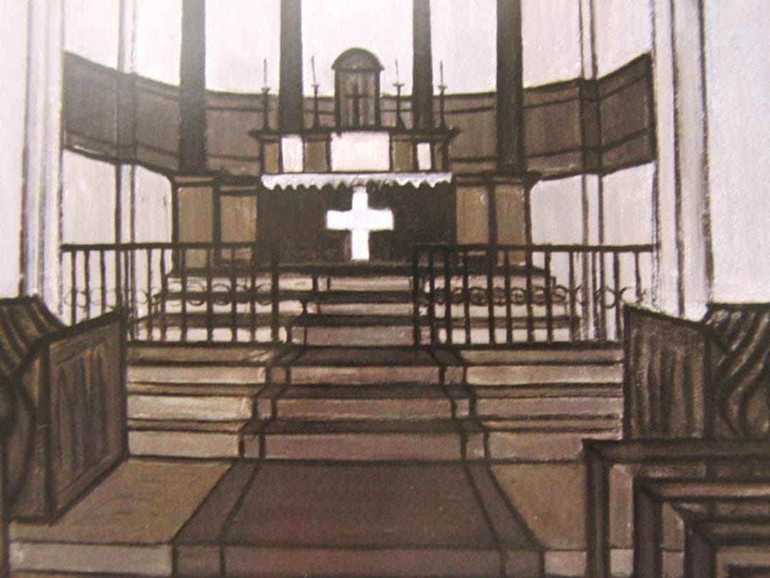 ベルナール・ビュッフェ【Interieur d'eglise】