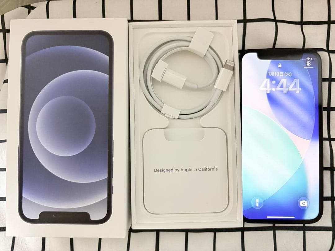 【美品】iPhone 12mini ブラック 128G 本体 元箱付き