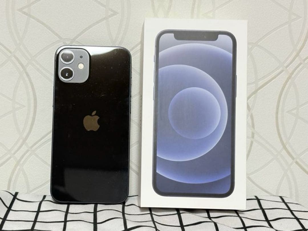 【美品】iPhone 12mini ブラック 128G 本体 元箱付き