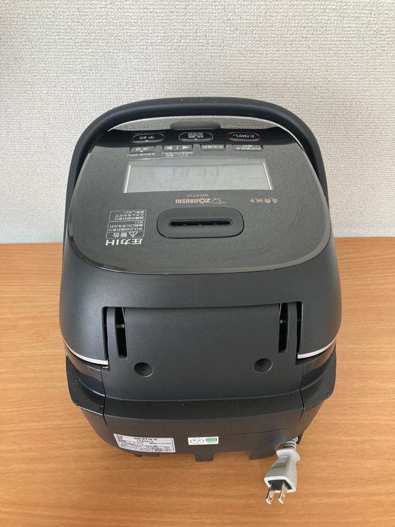 象印 炎舞炊き NW-PT10 圧力IH炊飯器 5.5合 黒 説明書付き