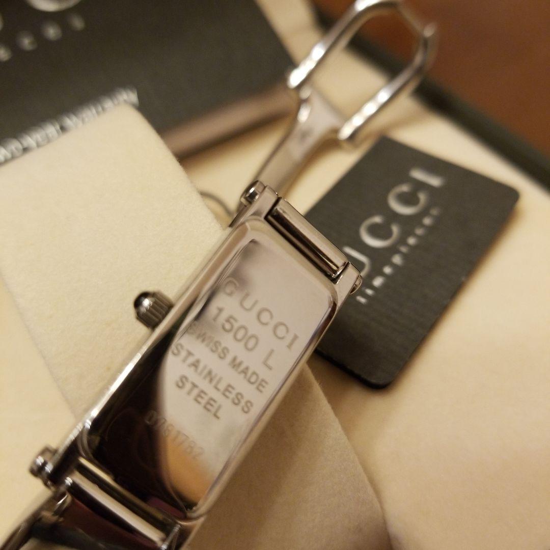 【すべて揃って美品】GUCCI＊ バングルウオッチ1500L