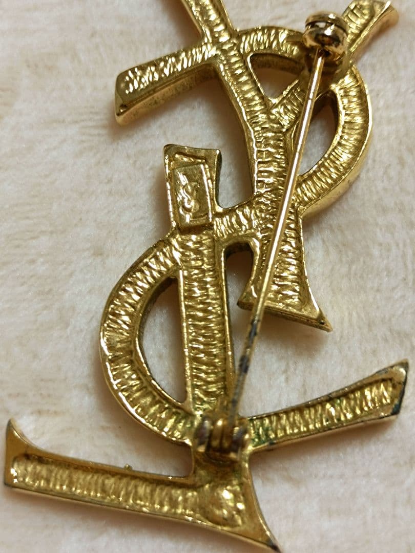 YSL クリスタルブローチ