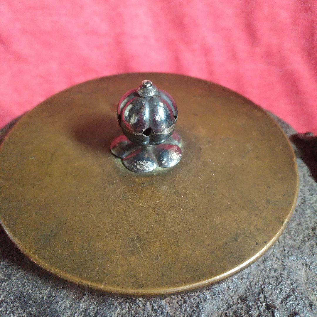 鉄瓶。龍文堂。花押。恵風和暢。王義之。蘭亭集序。刀豆提手。銅蓋。銀象嵌。茶道具。