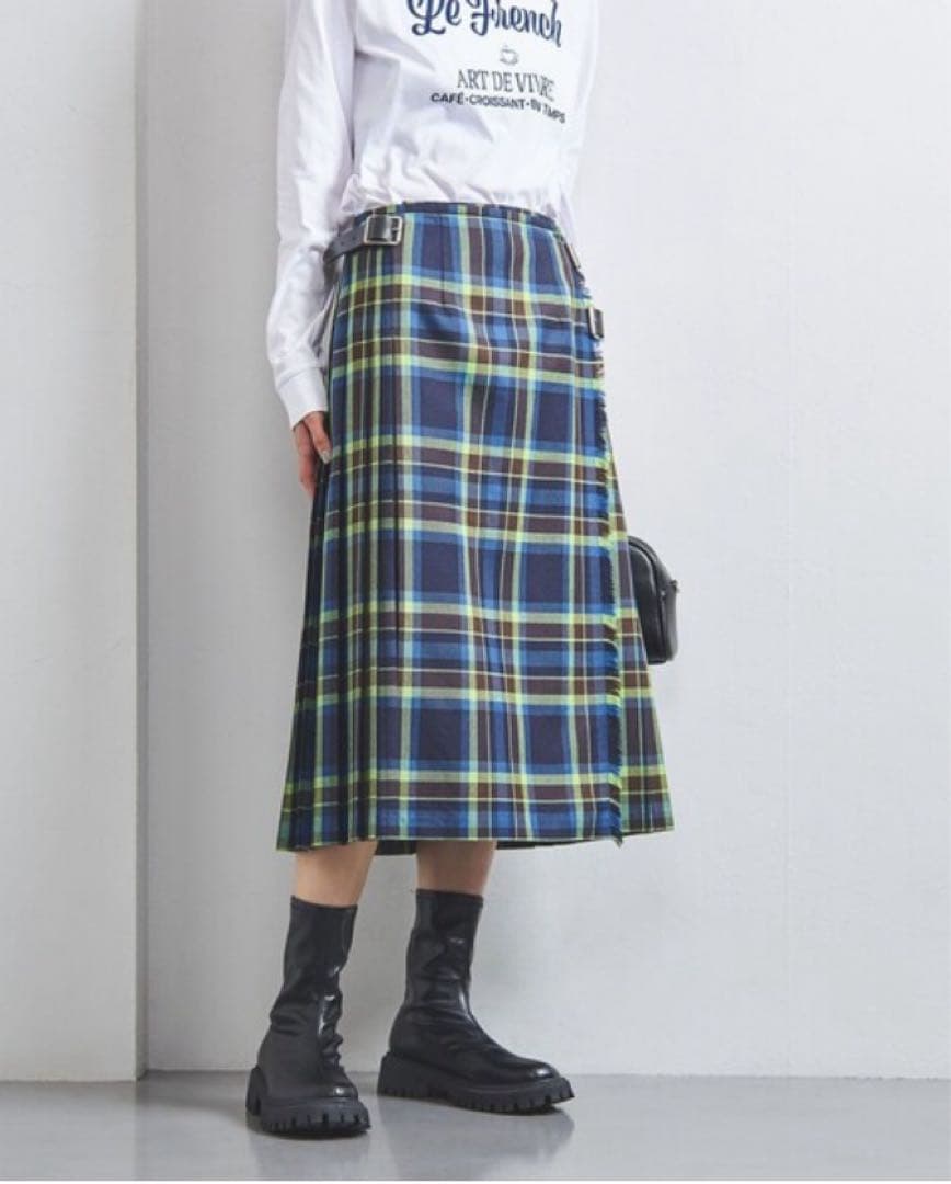 ＜O´NEIL of DUBLIN＞ミックス プリーツ スカート