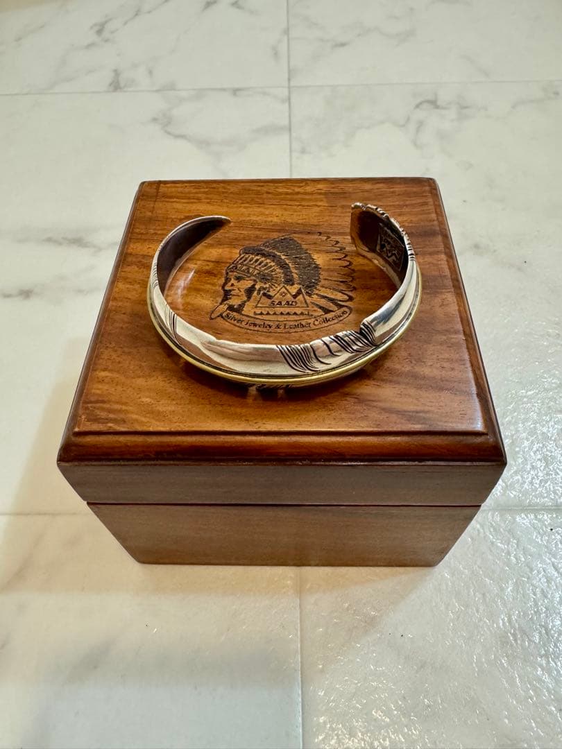 SAAD サード フェザー バングル Silver925