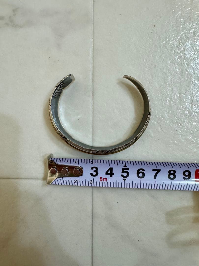 SAAD サード フェザー バングル Silver925