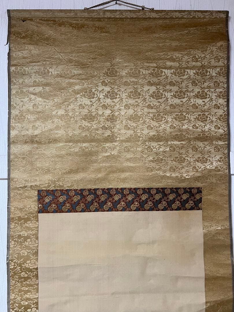 掛け軸　源 閑山［美人図］絹本　肉筆　木箱無！