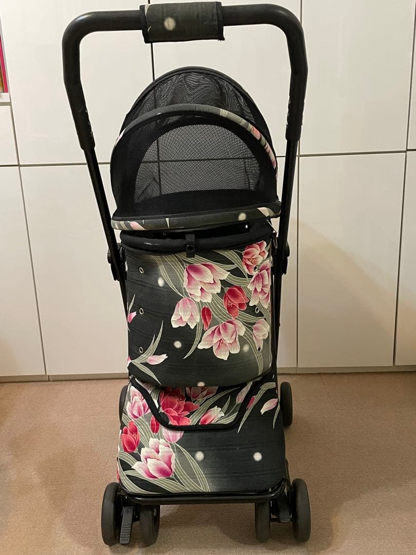 値下げ中！　【唯一無二！】天使のカート（シャンアンジュ）　浴衣の花柄です