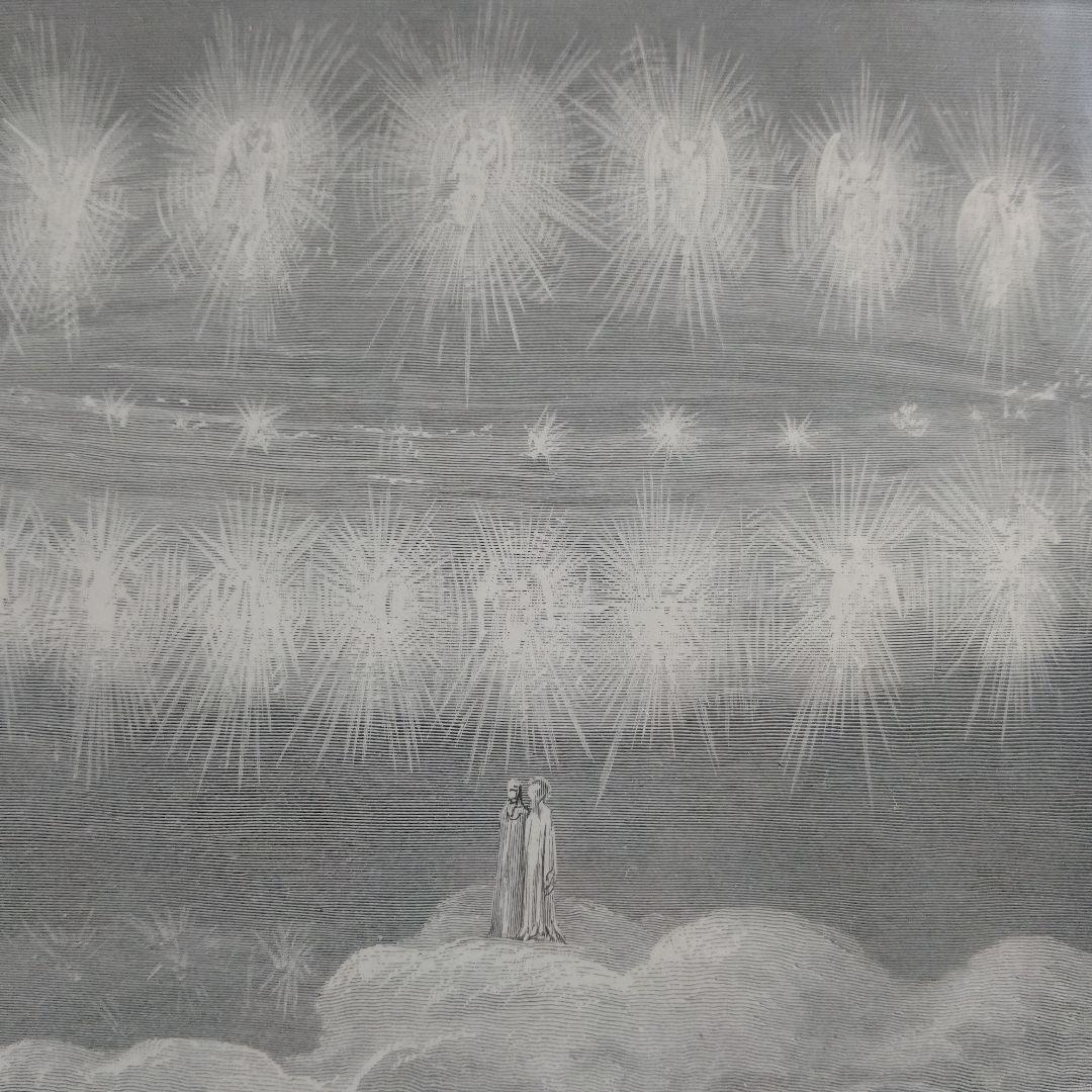 ギュスターヴ ドレ　木口木版『神曲ダンテ 天使の輪』1800年代後半制作