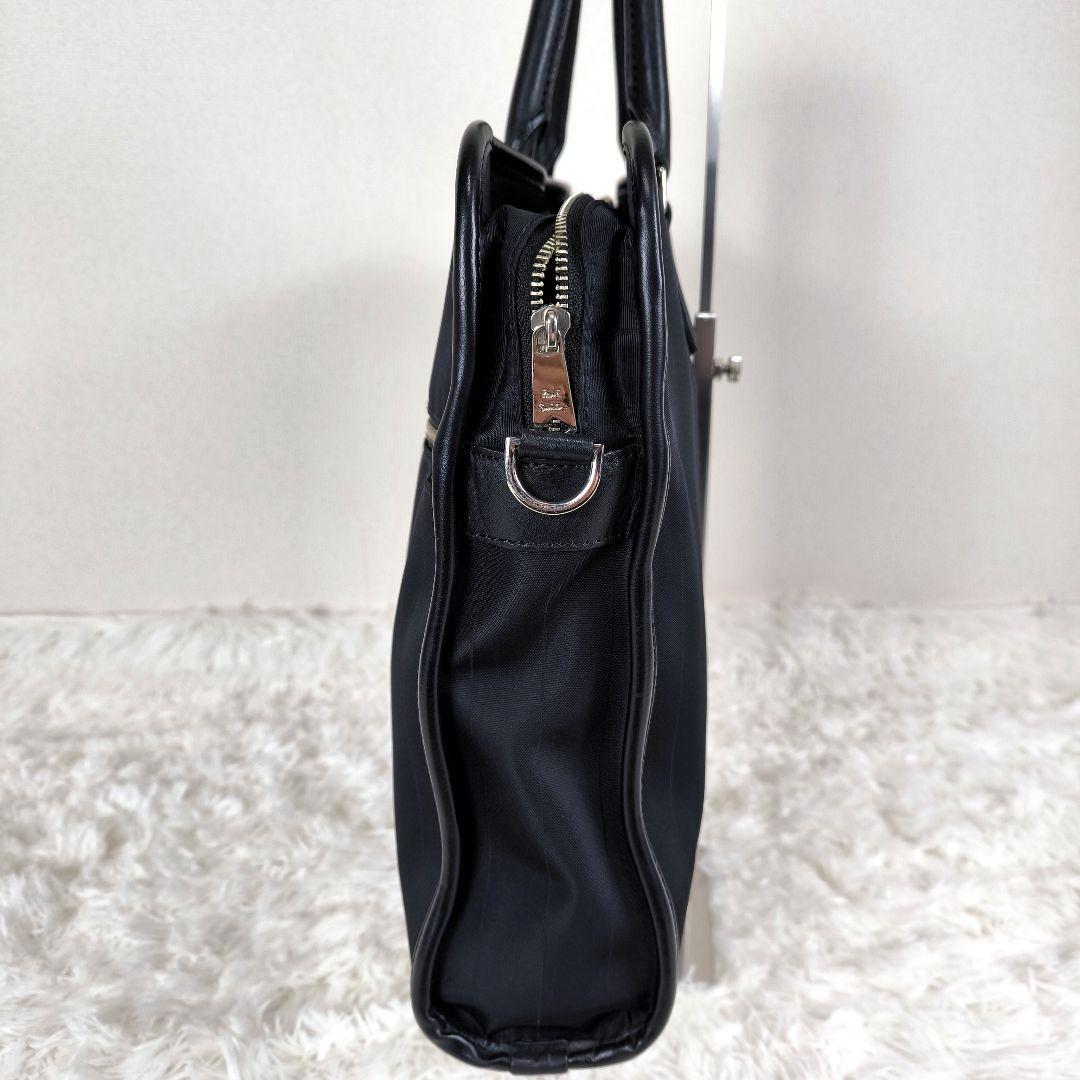 【美品】Paul Smith 2way ビジネスバッグ A4収納 ストライプ