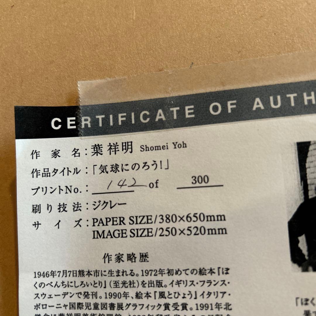 葉祥明　気球にのろう