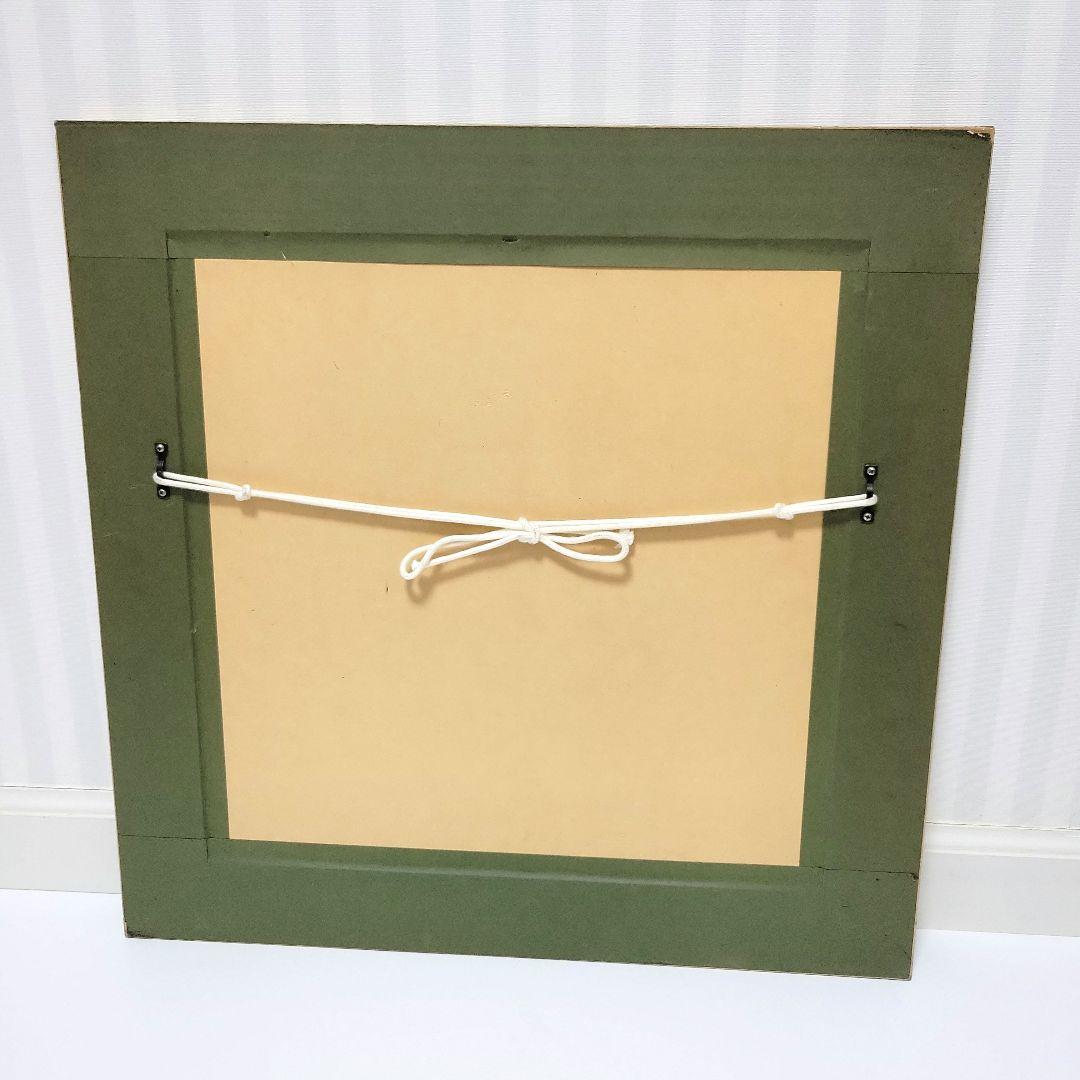 高級感あり 大型アンティーク風木製額 45.5㎝×45.5㎝ 三枚セット