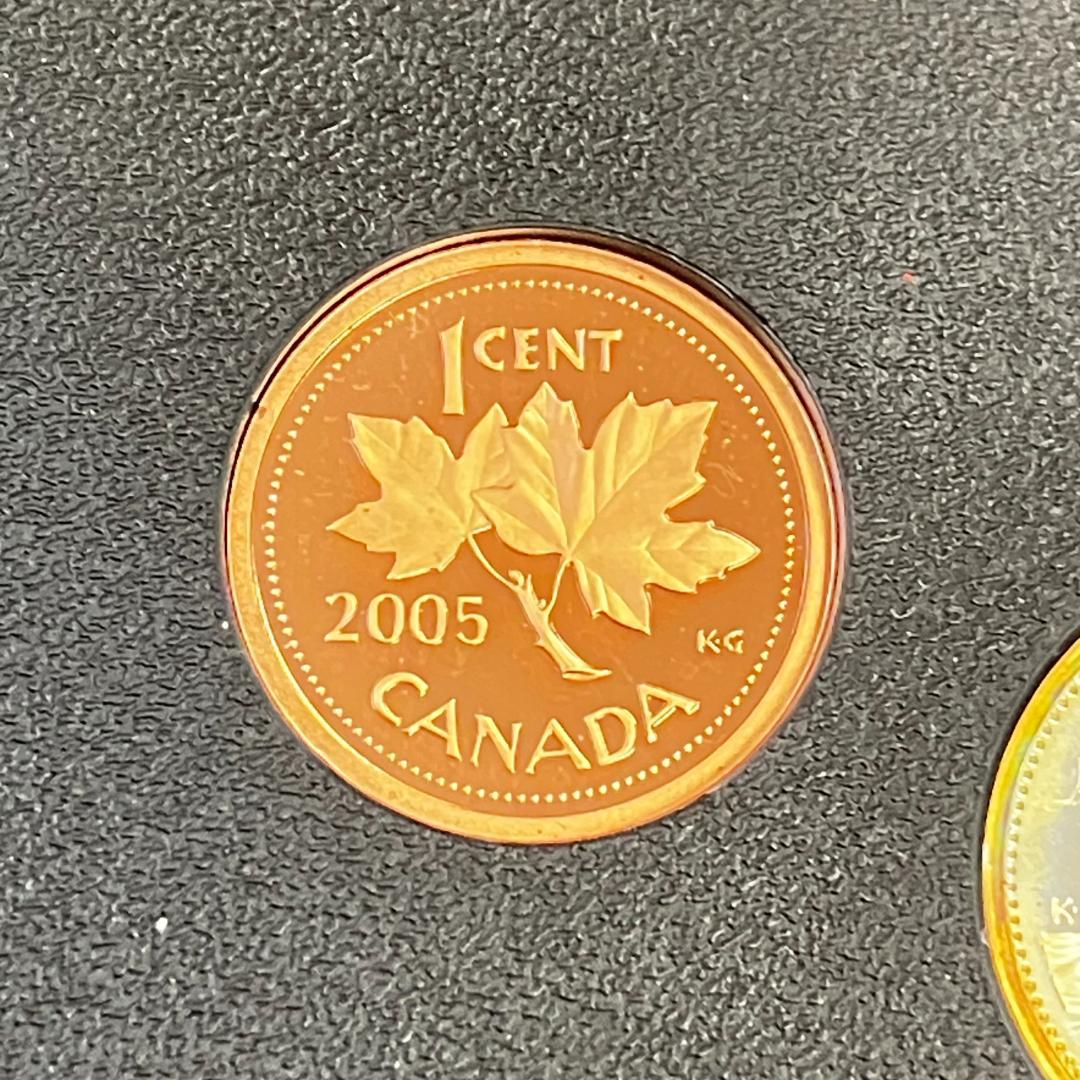 カナダ国旗40周年記念 プルーフ貨幣セット 2005年
