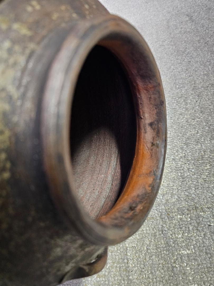 サ*ー様 元和三年(1617年)古備前 室町後期から桃山 三耳壺 耳の欠損なし