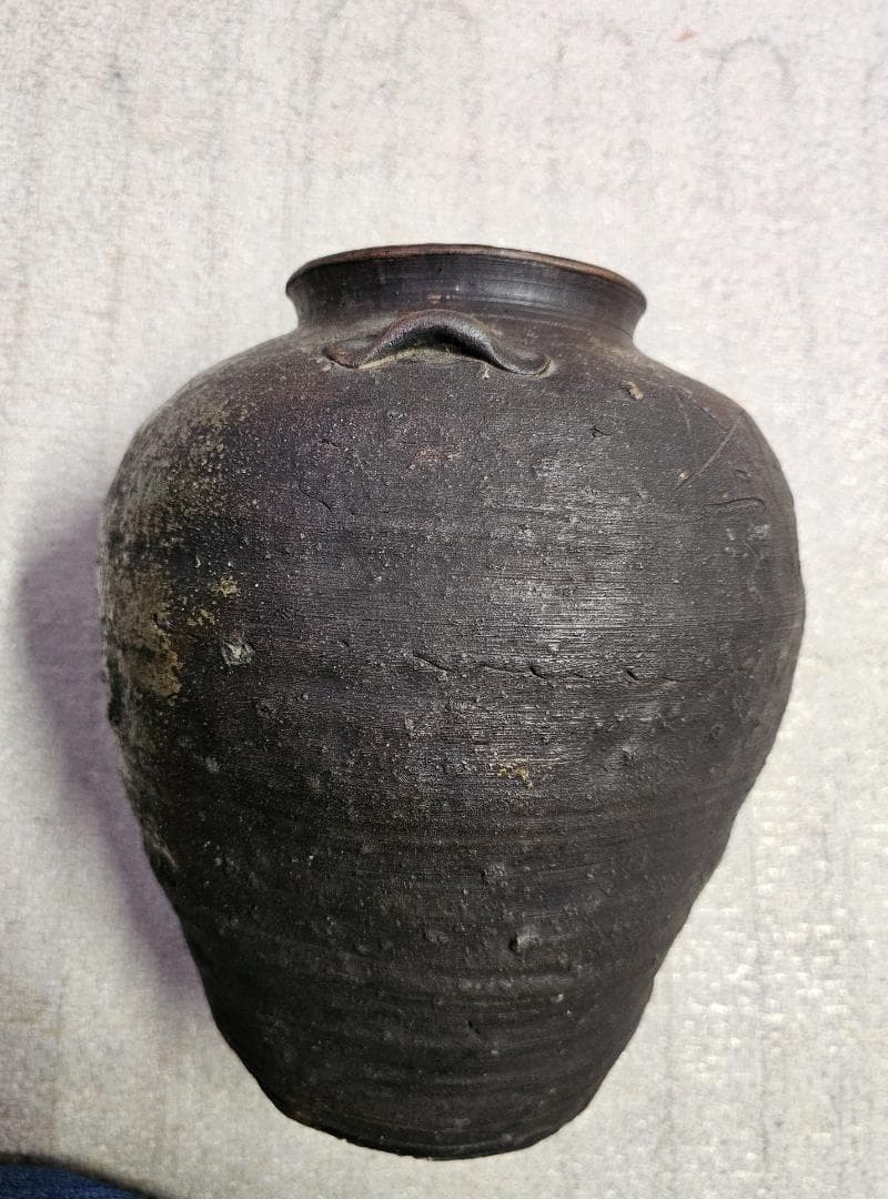 サ*ー様 元和三年(1617年)古備前 室町後期から桃山 三耳壺 耳の欠損なし