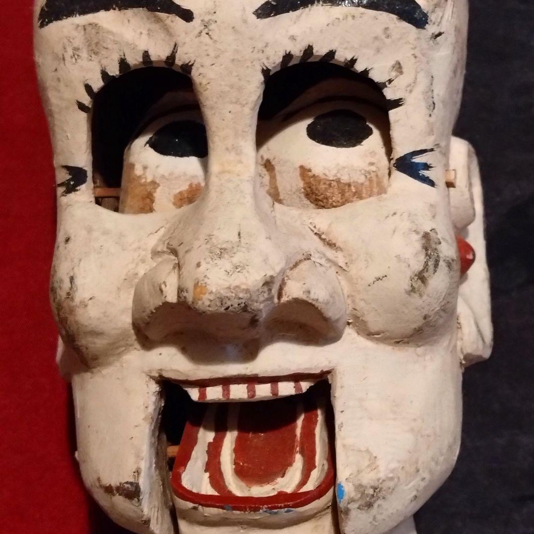 中国ヴィンテージ　ドール　木製　パペット人形