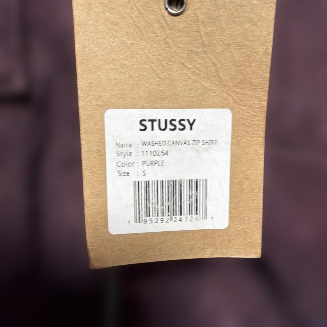 stussy 22aw Washed Canvas Zip Shirt サイズS