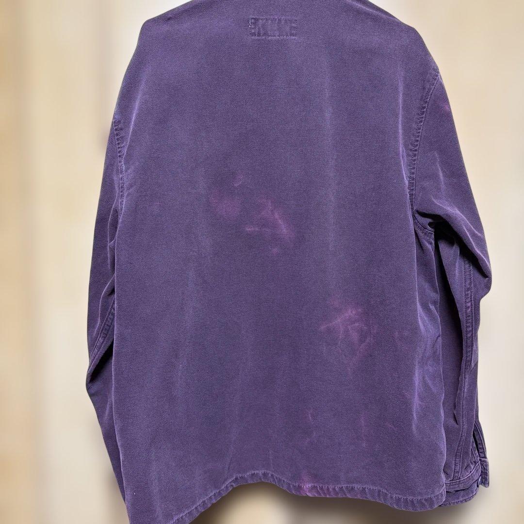 stussy 22aw Washed Canvas Zip Shirt サイズS