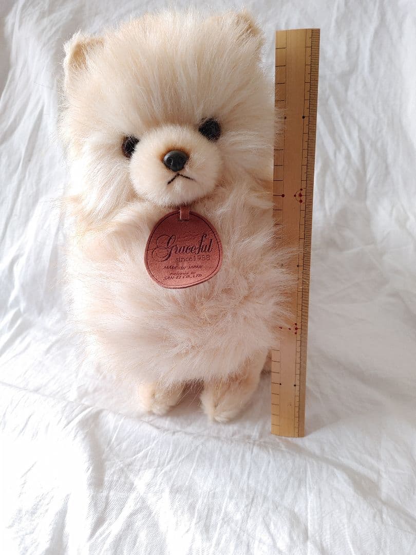 昭和レトロ　三英　ぬいぐるみ　グレイスフル　ポメラニアン　犬ぬいぐるみ　日本製