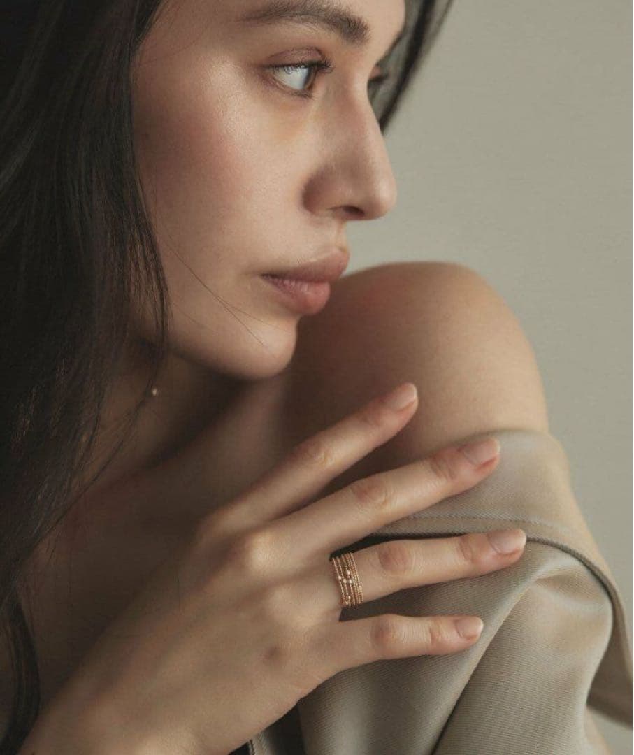 K10ハニー カットボール 形状記憶リング　11号