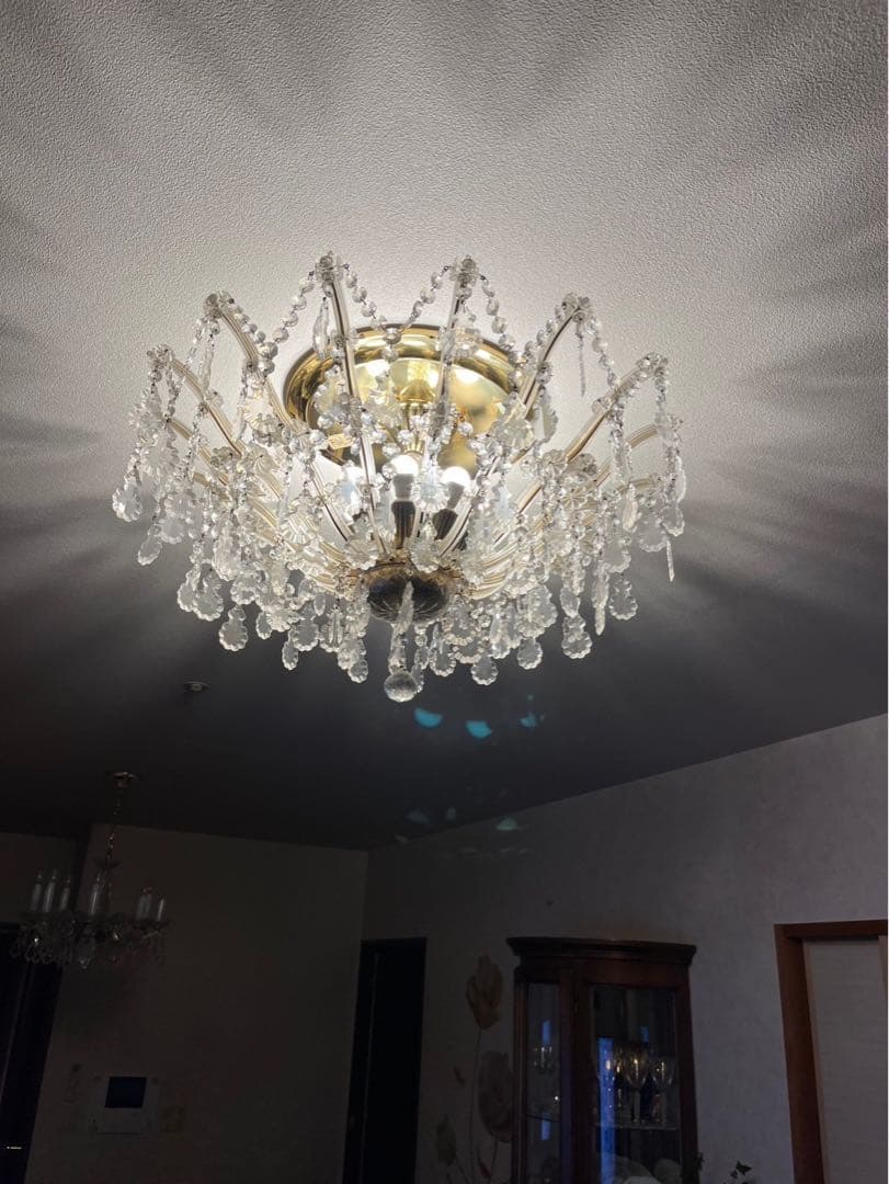 PRECIOSA/プレシオサ、LUSTRYシャンデリアランプ クリスタルガラス