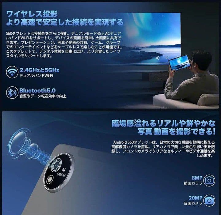 AvidPad S60 10.4インチ 128GB Android15 本体のみ