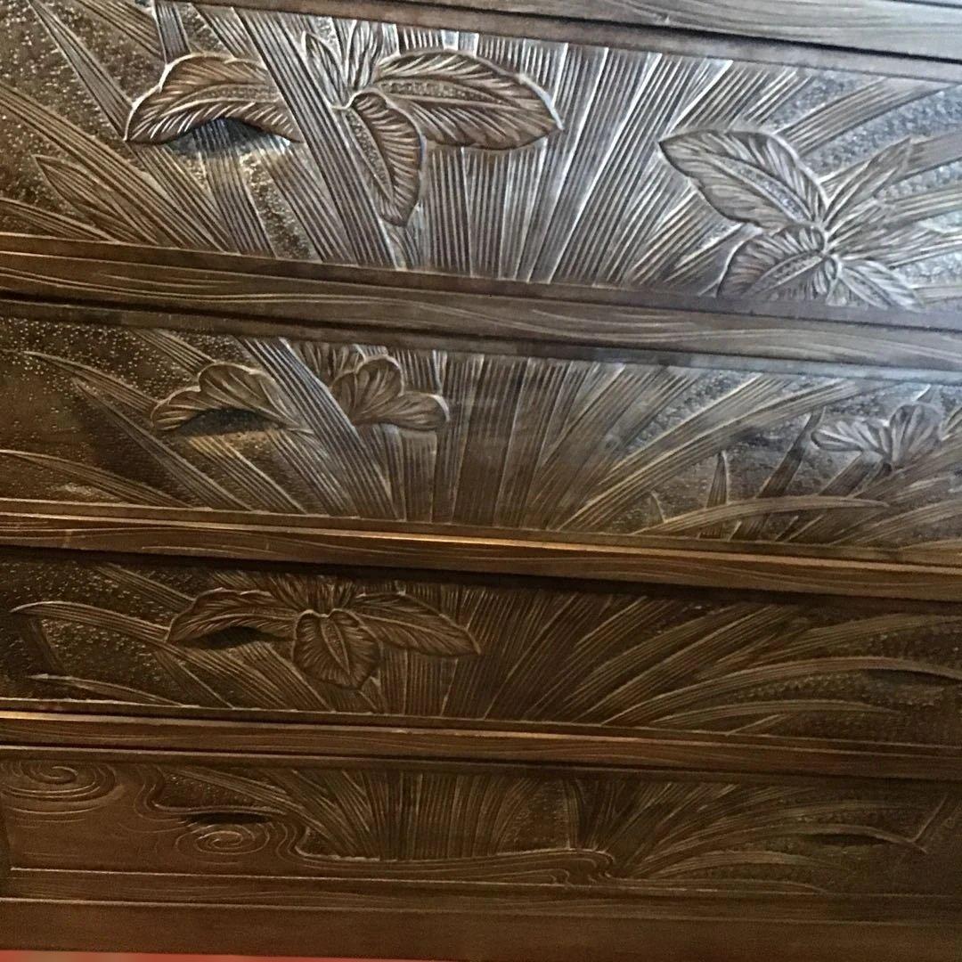 アンティーク軽井沢彫り 箪笥　収納　家具