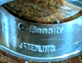 ナバホ族アメリカインディアンジュエリー☆ シェル　シルバー リング