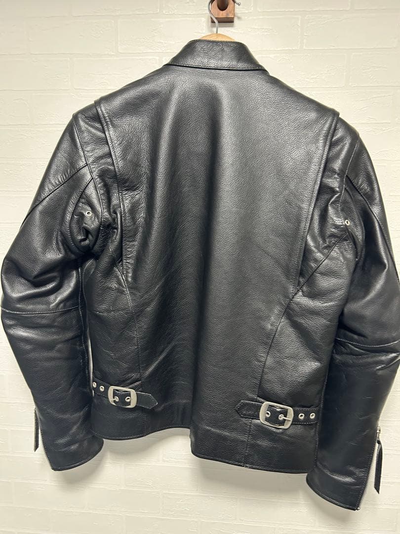 革ジャン　シングルライダース　黒