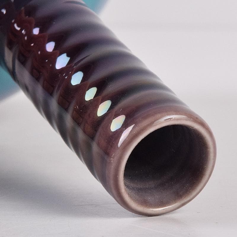 九谷焼　人間国宝　徳田正彦（三代徳田八十吉）　彩釉　花生　M　R8912