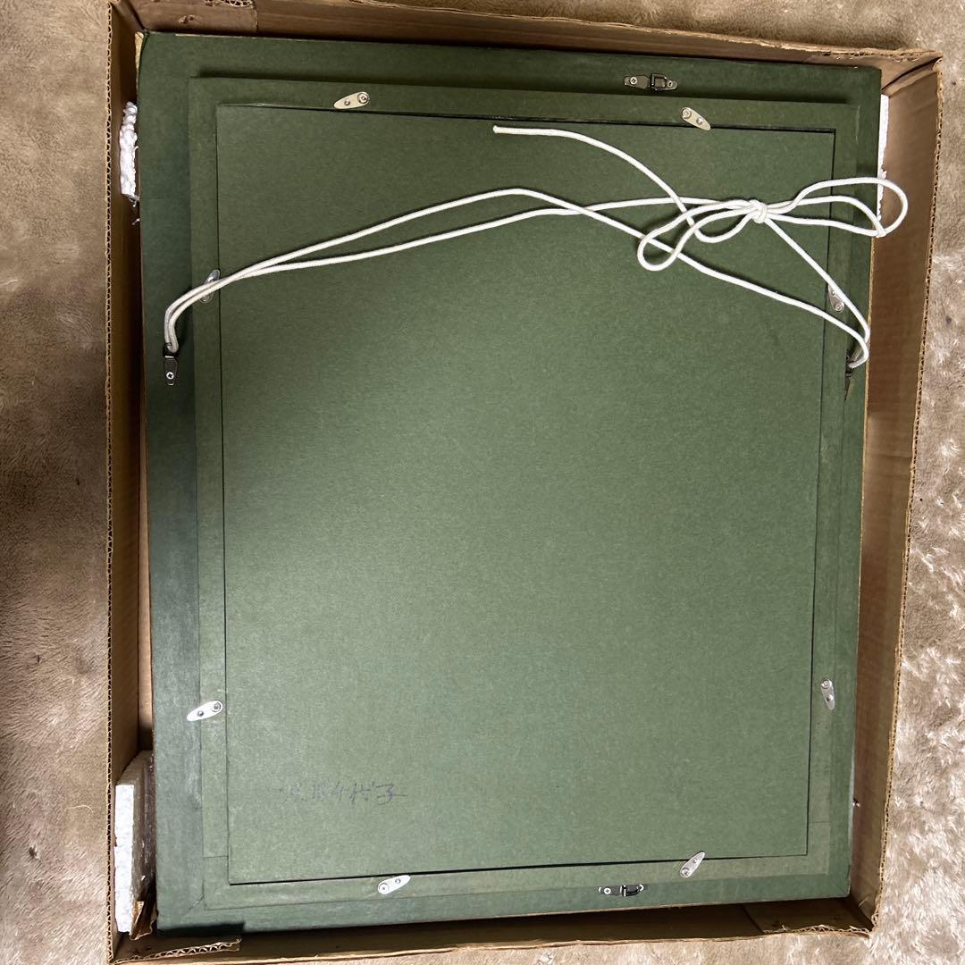 ゴールドの装飾的油彩額縁　8号