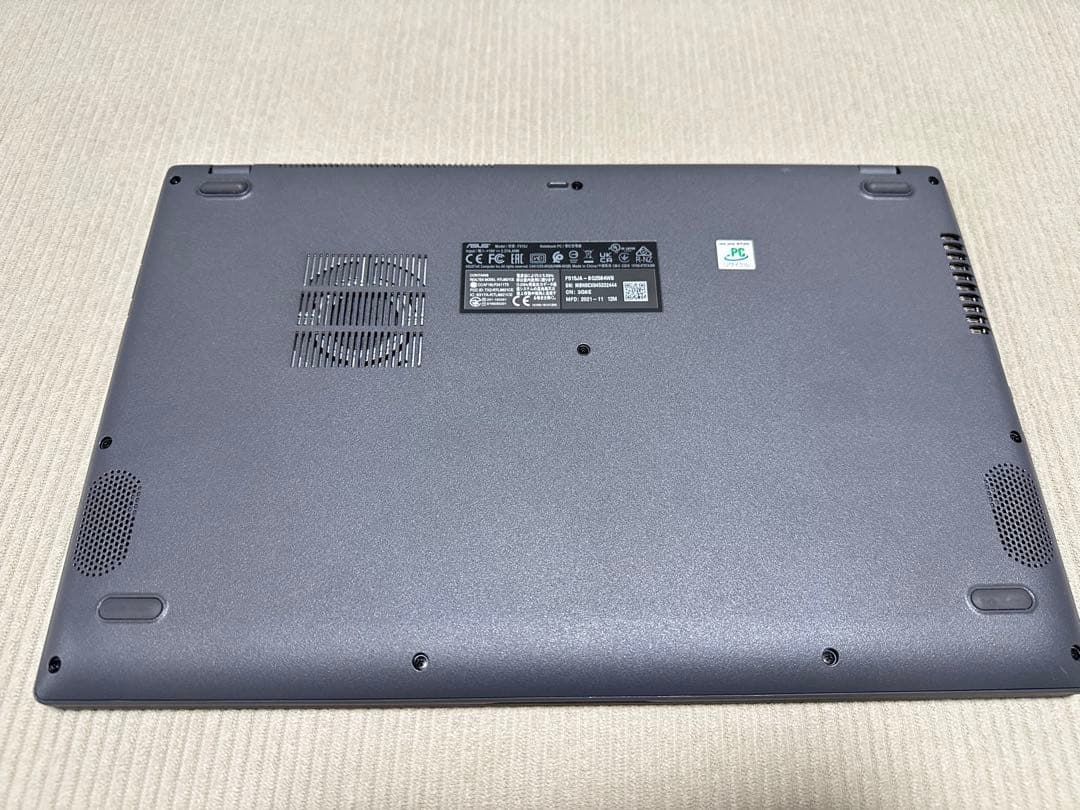 その他ノートPC本体 ASUS VivoBook X515J i3-1005G1 8GB 256GB