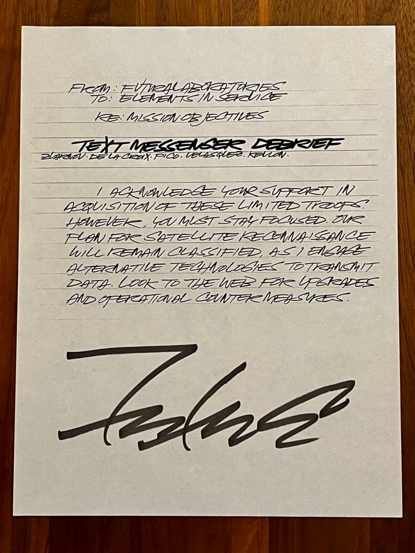 Futura / Hand-drawn Graffiti Art（直筆画）#02