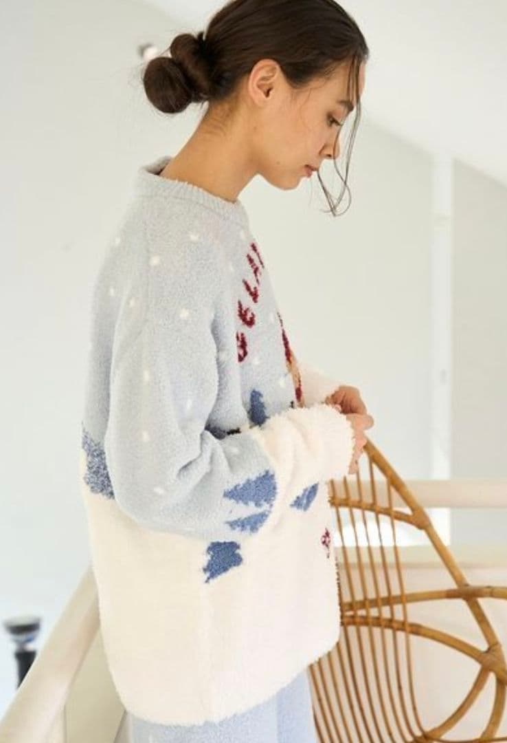 【新品タグ付き】ジェラートピケ スキーベアジャガードプルオーバー+ロングパンツ