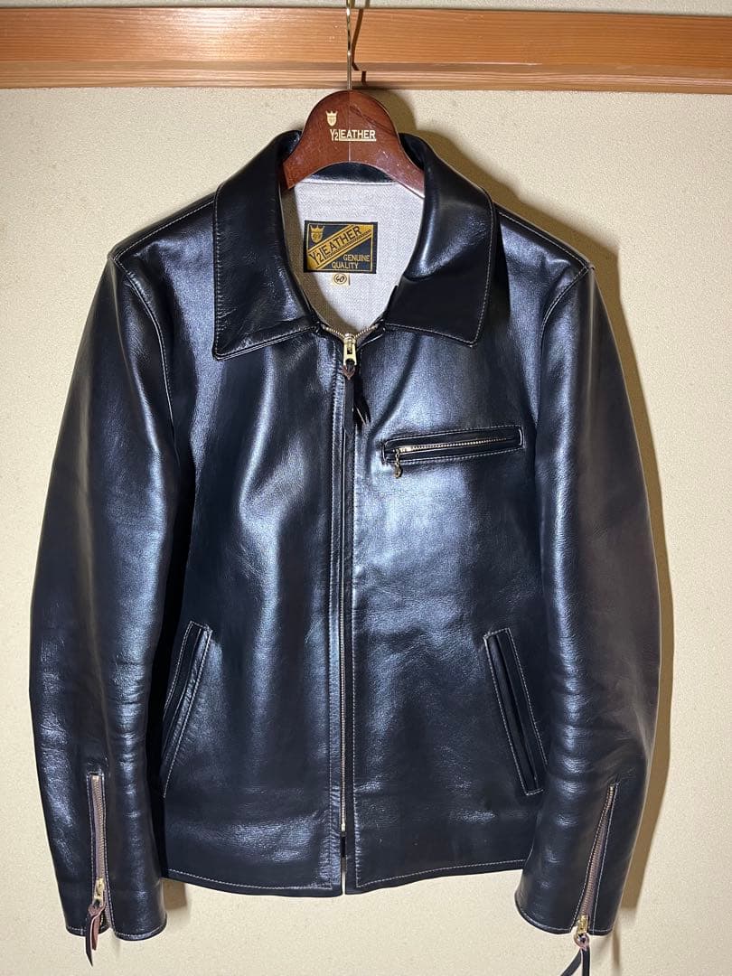「Y'2 LEATHER」PR-65-SPライダースジャケット SIZE 40