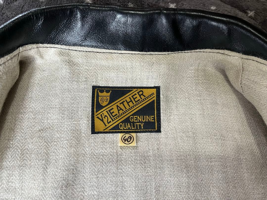 「Y'2 LEATHER」PR-65-SPライダースジャケット SIZE 40