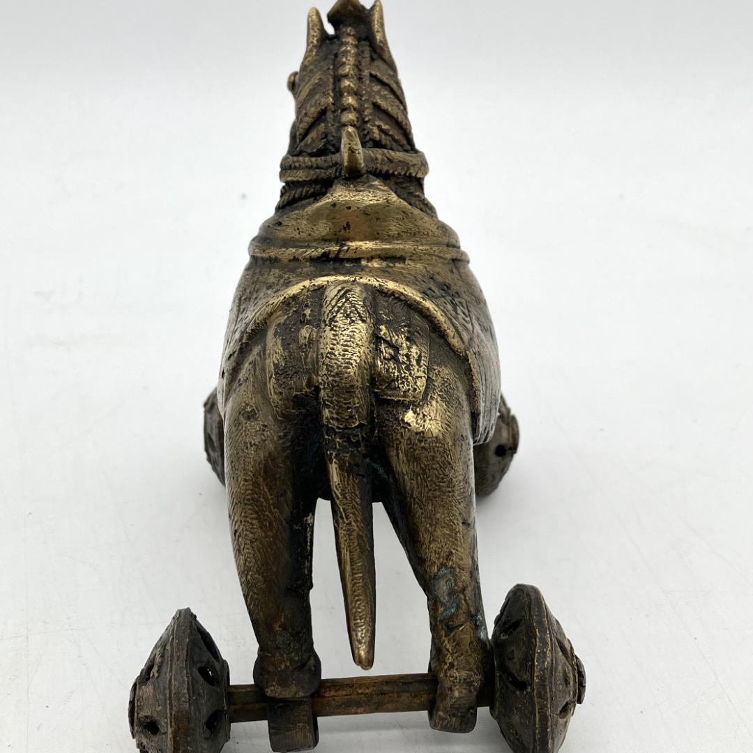 インド　寺院玩具　ヴィンテージ　馬　ウマ　動物　置物　真鍮　アンティーク