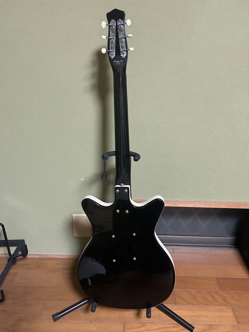 DANELECTRO エレキギター ブラック/ホワイト D59 ビザールギター