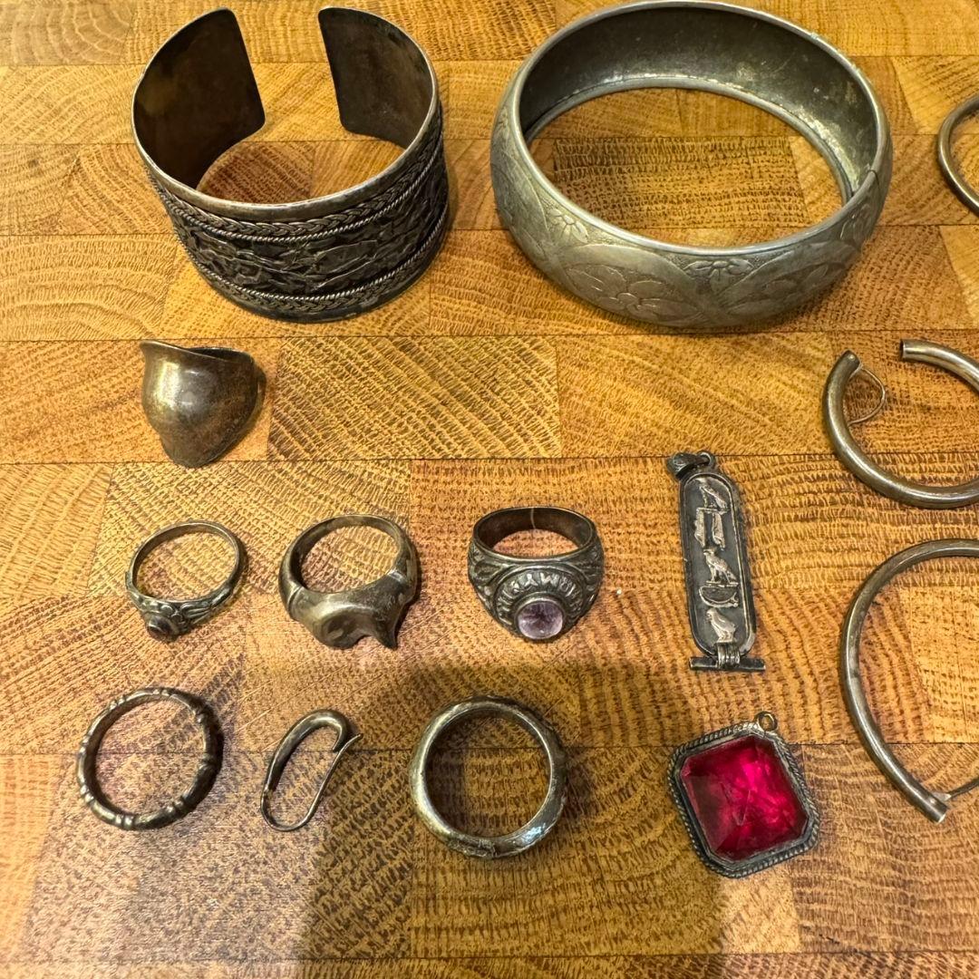 シルバー系アクセサリー大量まとめ売り 約277g｜925刻印含む