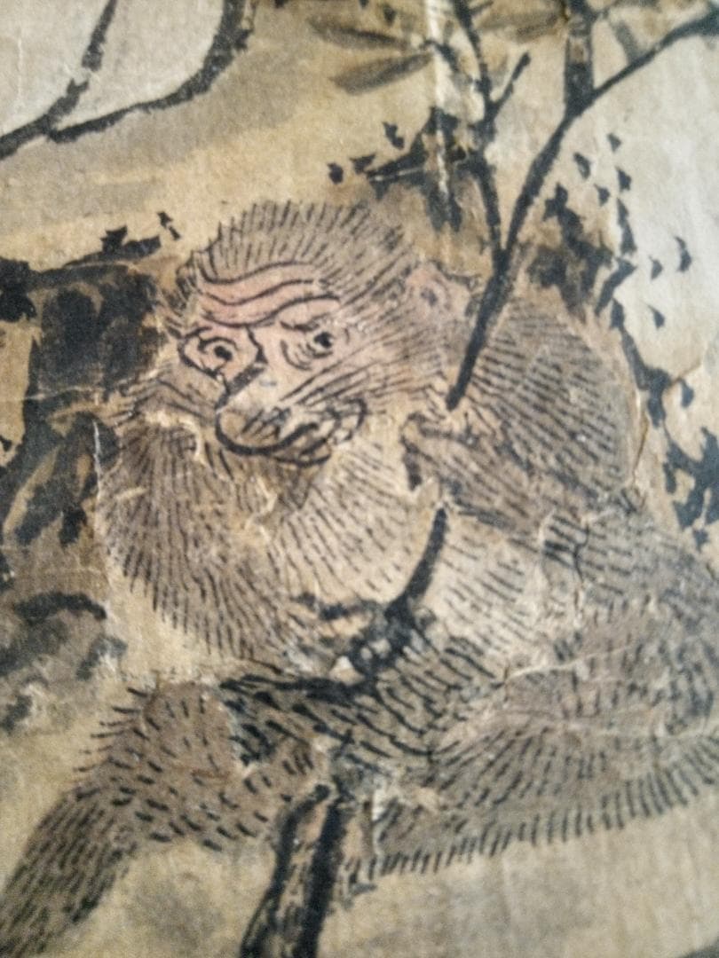 大津絵？作者不詳猿田彦神まくり