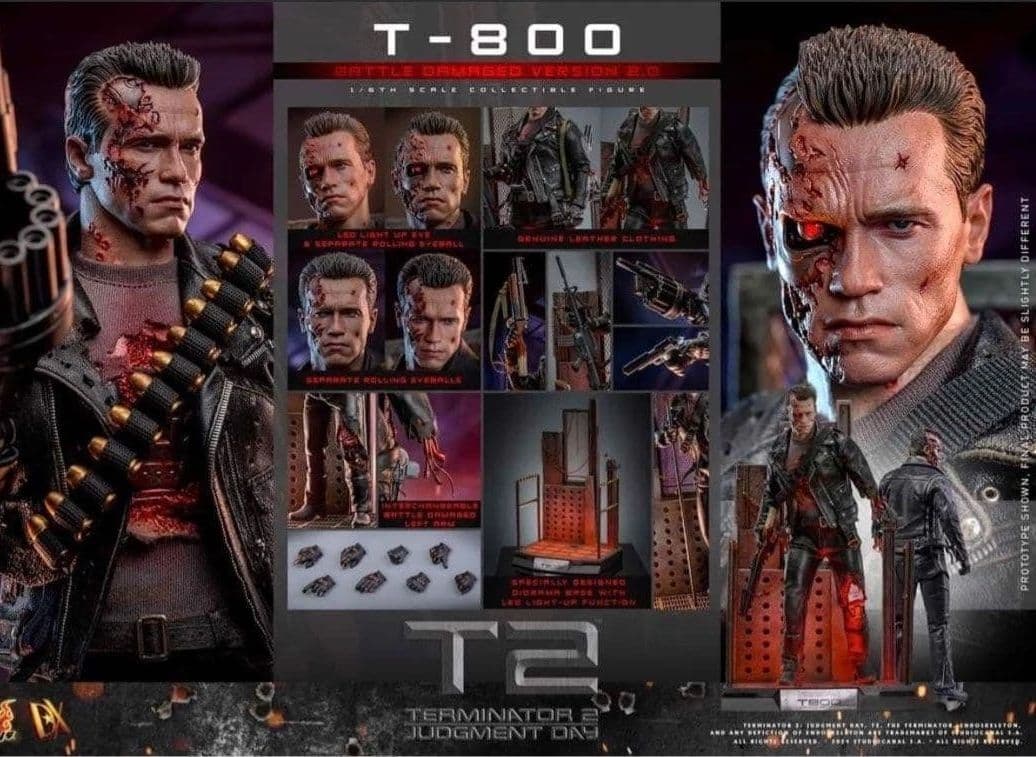 ターミネーター2 T-800 バトルダメージver2.0 ホットトイズ　未開封