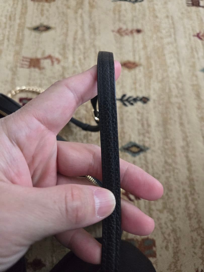 COACH レザー ショルダーバッグ　黒