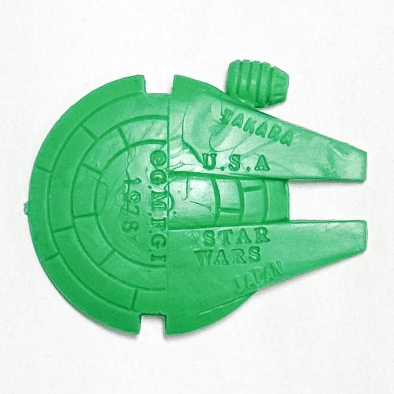 スターウォーズ　消しゴム　ミレニアムファルコン（緑）TAKARA U.S.A