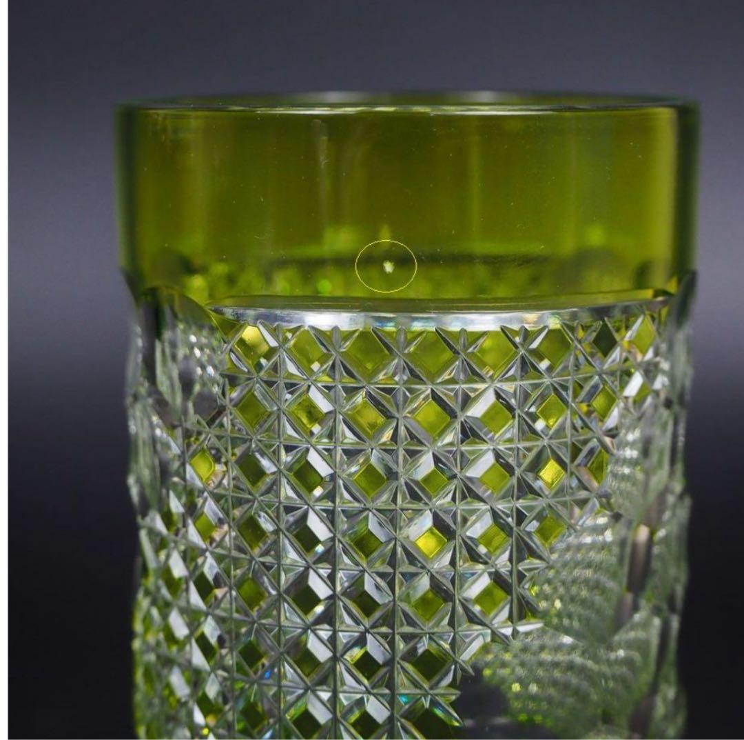 送料無料　伝統工芸士『篠崎清一』作江戸切子グラス2点　共箱　真作保証　篠崎硝子