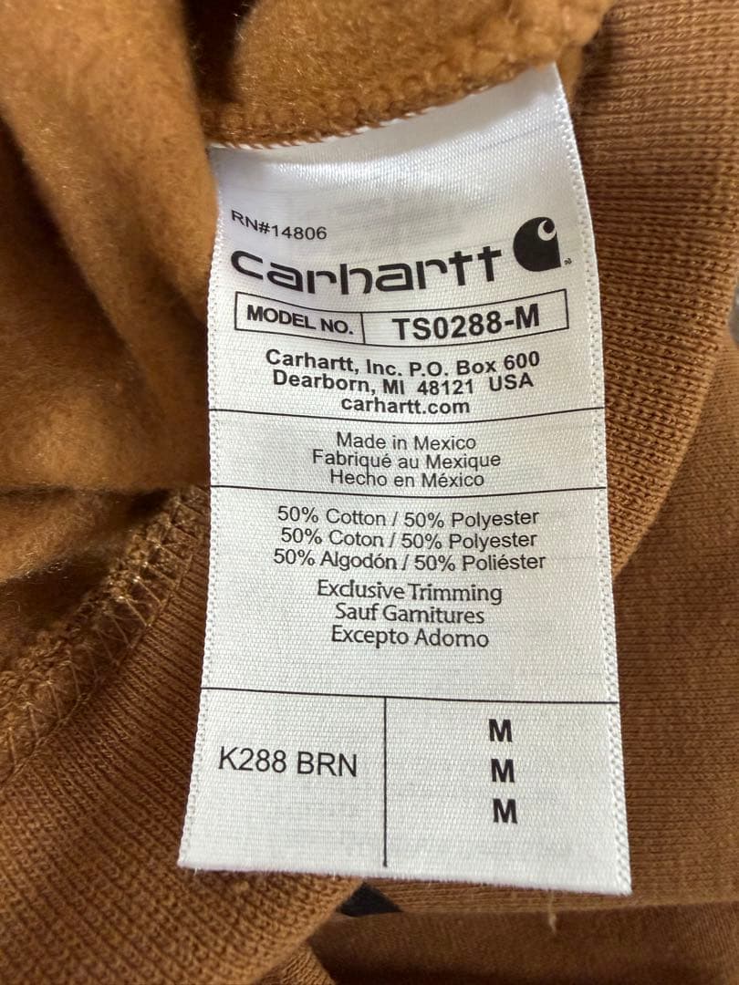 carhartt カーハート スリーブロゴスウェットパーカー