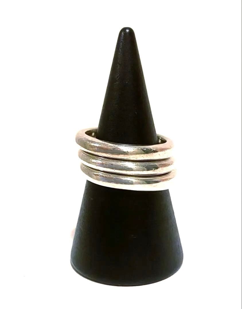 Folli Follieフォリフォリ3連リング シルバー 925 スイングハート