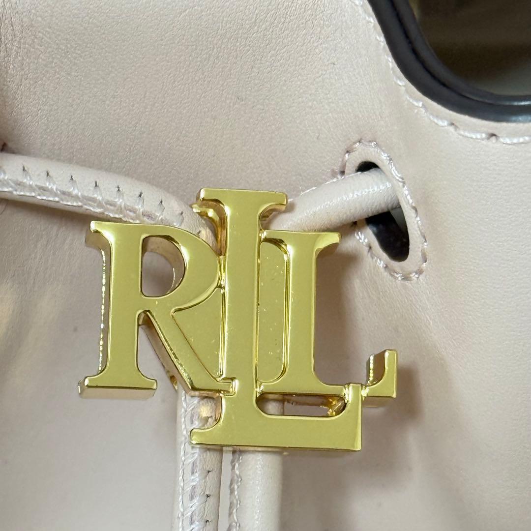 ローレンラルフローレン アンディ 巾着 ドローストリングショルダーバッグ未使用級