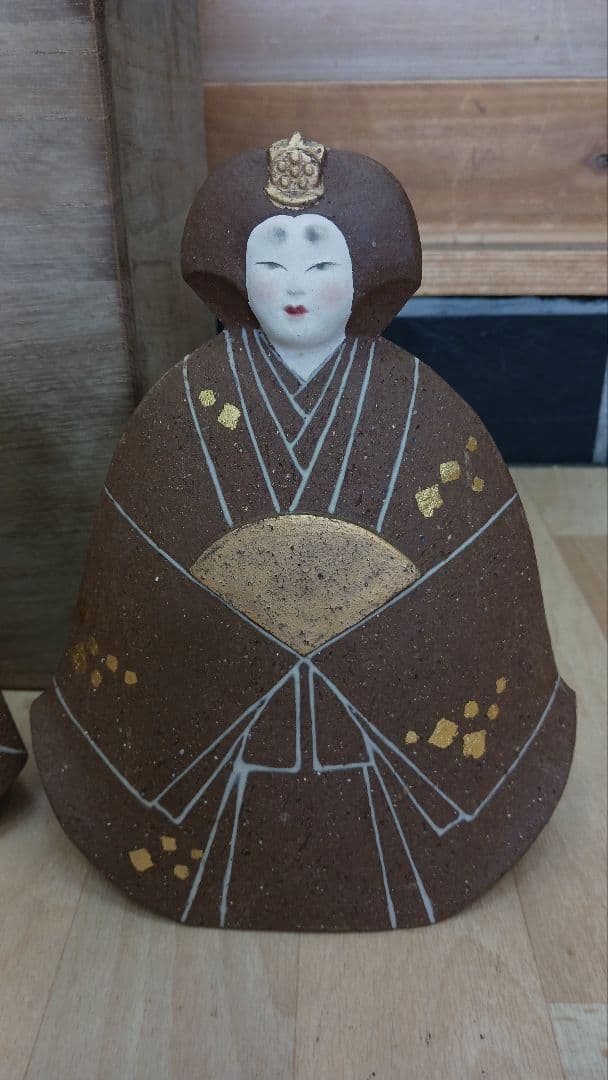 雛人形　【陶びな】　日光山　陶華　宮田徳夫　陶製　 お雛様　 ひな人形　共箱